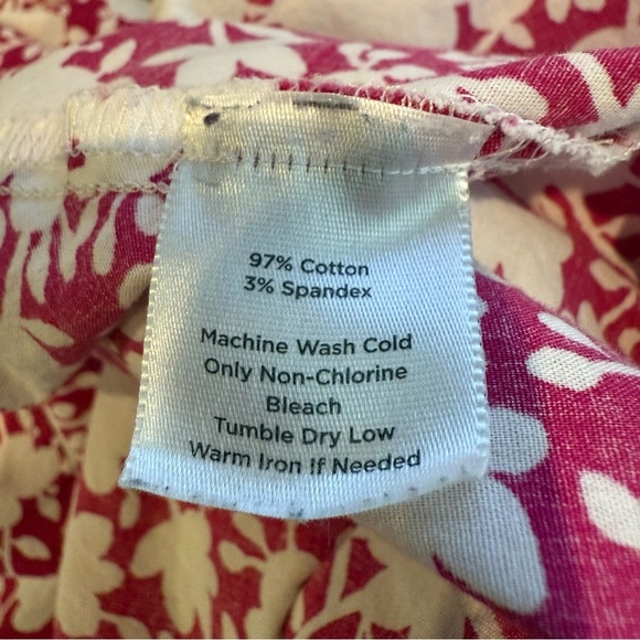 Talbots women’s long sleeve Floral Button-Up collared shirt Pink Size 2X - Picture 10 of 11